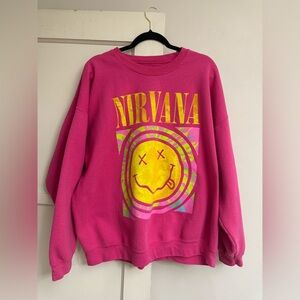 Nirvana Pink Crew neck L/XL